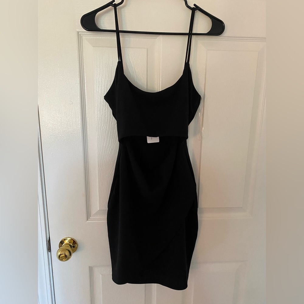 NWT little black dress with front cut out
